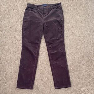 Talbot’s Women’s Brown Corduroy Straight-Leg Pants size 10